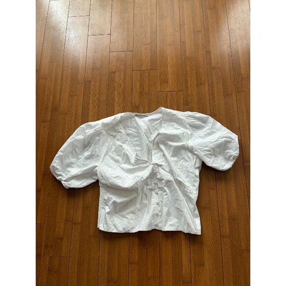 Abercrombie & Fitch Tops - Abercrombie & Fitch White Puff Sleeve Blouse